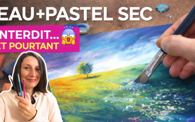 N’utilisez JAMAIS d’eau avec du pastel sec… sauf si vous voulez ce résultat incroyable