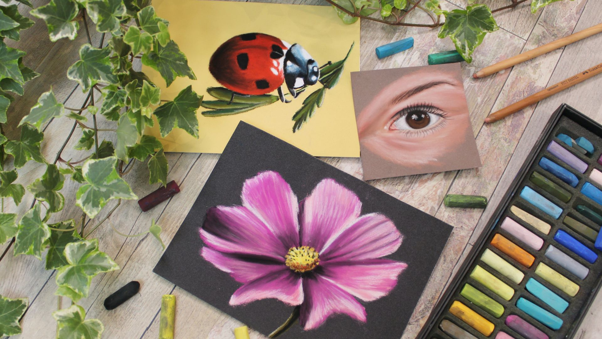 Cours de dessin pastel sec pour débutant par Céline Vasseur