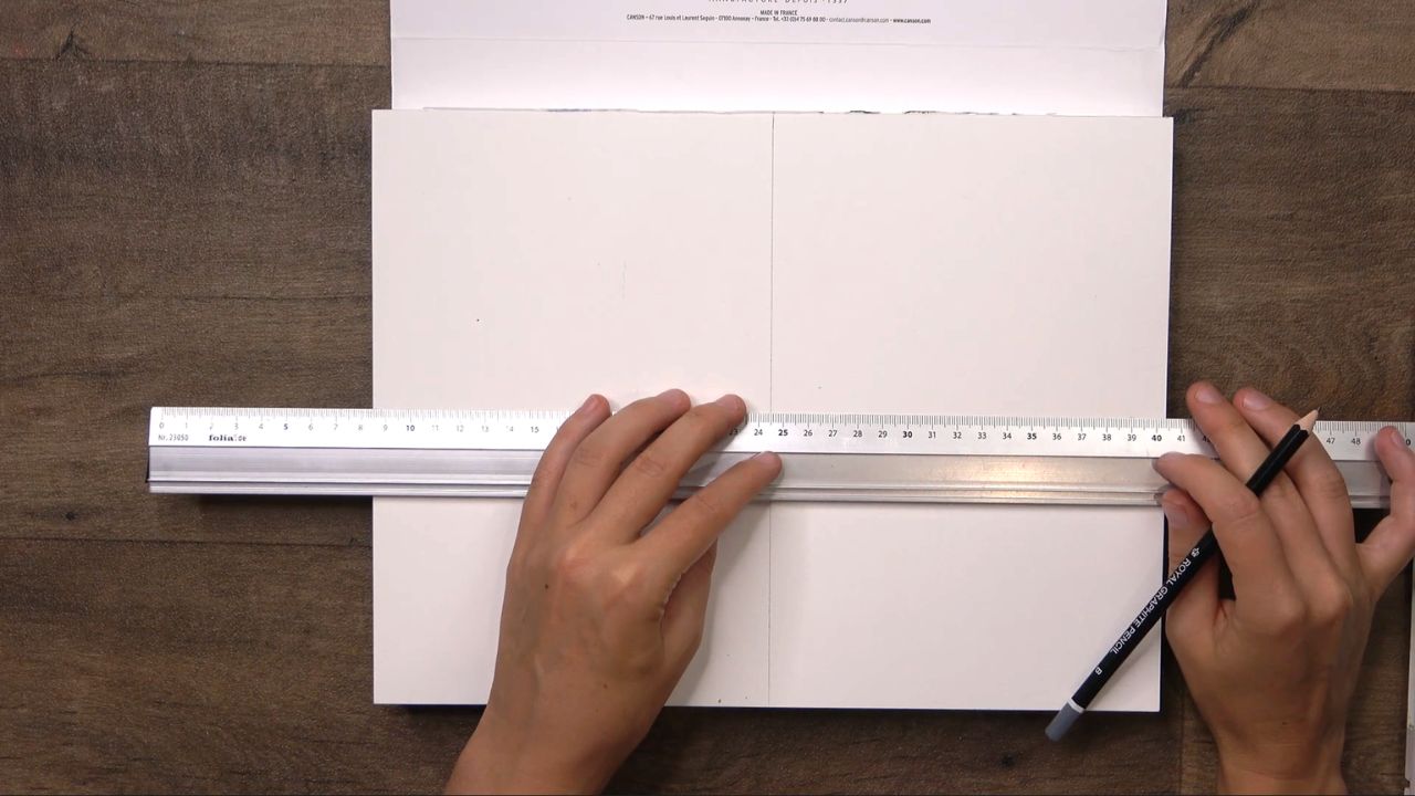 mesure papier aquarelle pour nuancier par Céline Vasseur