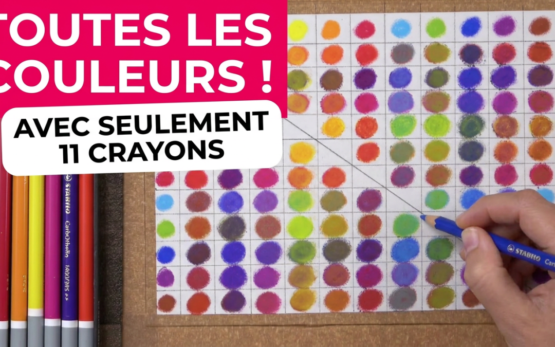 Nuancier pastel sec à partir de 11 couleurs pour obtenir plus de 100 couleurs